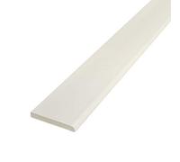 White Ash, 65mm x 5m Pencil-Round Architrave uPVC Plastic Window Finishing Trim