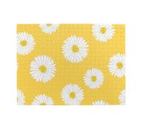 White Aster Daisy Yellow,500 Pieces Puzzles for Adults-Wooden Jigsaw Puzzle for Adults Elderly