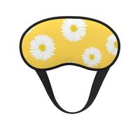 White Aster Daisy Yellow, Full Eye Covers Light Blocking Eye Masks Blackout Sleep Eye Muffs