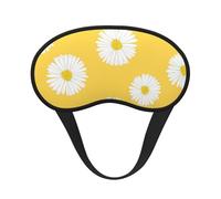 White Aster Daisy Yellow, Full Eye Covers Light Blocking Eye Masks Blackout Sleep Eye Muffs