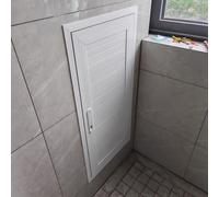 White Attic Access Hole Door Cover Wall Hatch, Drywall Electrical Cover Access Panel Sprinkler Systems Hidden Door, Lockable Steels Hinged Door(50x145cm(20x58in))