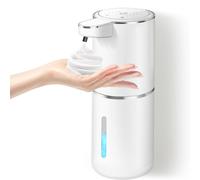 (white) Automatic Soap Dispenser, 380ML Rechargeable Touchless Foam Soap Dispenser,IR Sensor, Wall Mounted Electric Liquid Hand Soap Dispenser