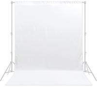 White Backdrop 8x12ft - Professional Photography Backdrop for Photoshoots, Studio & Portraits, Wrinkle-Free, Opaque, Machine Washable Polyester, Non-Fading, Reusable for Photo Background