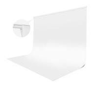 White Backdrop for Photoshoot, 10x10 ft Photo Backdrop Curtain Double-Side for Photography, Polyester Fabric White Background Screen for Photographic Studio Baby Picture Party Prop (Backdrop Only)