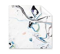 White Background Messy Lines Post-modern Abstract Art Painting Glasses Cloth Cleaning Cloth Gift Phone Screen Cleaner 5pcs