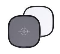 White Balance Card, 18% Exposure Grey White Balance Reference Card, Foldable Portable 18% Exposure Gray Reflectance Reflector for Photography with Carry Bag, 12 X 12 Inch