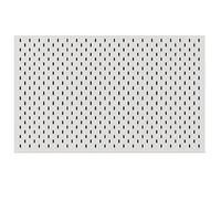 White Balcony Pegboard Panels with 5 Hooks for Plants Stainless Steel Wall Orga Heavy-Duty Tool Storage Accessories for Kitchen & Room (80x50cm)