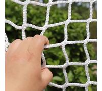 White Balcony Safety Netting Knotless Anti Fall Fence for Pets Children Playground Trampoline & Sports Ideal for Apartments Baseball & Softball Protection