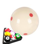 White Ball - Training Balls for Pool Game, 6 Points Red Resin Equipment for Practice Beginners Tournaments Table Games