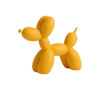 White Balloon Dog Sculpture - Stylish Resin Home Decor, Perfect for Living Room, Office Desktop, Porch, and Unique Gifts - Modern Ornaments for Animal Lovers