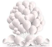 White Balloons 12 inch Round White Balloons Birthday Party Balloons Party Decorations Kids Party Weddings Anniversary Festival Decoration Supplies 50 pieces