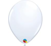 White Balloons Qualatex, Pack of 6 latex balloons, 11 inch balloon