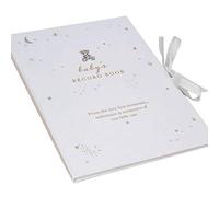 B&Q Record Memory Keepsake Book Bambino – White A4, Adorable Design, New Baby Unisex