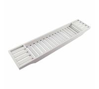 Wooden Bath Rack Grey Bamboo Over BathTub Tray Caddy Shelf Storage Organizer