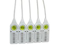 White Barcode 380mm Plastic Tamper Seals. Tracktor Truck Numbered Tags Pull Ties Anti-Tamper (100)