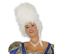 White Baroque Beehive Wig Halloween Fancy Dress Ladies Dame Pantomime Epoch
