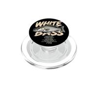 White Bass Angler Fishing Graphic Fish Dad Men Boys PopSockets PopGrip for MagSafe