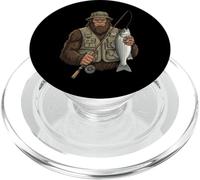 White Bass Bigfoot Fisher Angler Fish PopSockets PopGrip for MagSafe