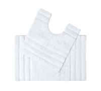 (White, Bath & Pedestal Set) Spa Supreme Luxury Bath Mat