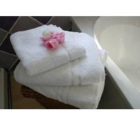 White Bath Sheet 600gsm, Personalised with name