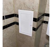 White Bathroom Access Panel, Rustproof 24x39in Floor Access Cover, Trap Door for Easy Maintenance, Ideal for Attics and Siphon Access