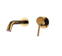 White Bathroom Basin Faucet Concealed Wall Mounted Tap 360 Rotation for Bath or Tub(Color 8)