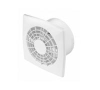 Bathroom Extractor Fan 100mm White Modern Ventilator Kitchen Air Vent Grille