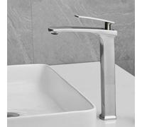 White Bathroom Faucet Chrome Brass Sink Mixer Tap Hot & Cold Water Stylish Washbasin Faucet for Modern Bathrooms and Elegant Design China
