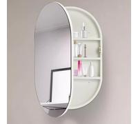 White Bathroom Mirror Cabinet Wall Mounted Bathroom Cabinet Oval Mirror Cabinet Bathroom Vanity Mirror With Shelf Wall Cabinet