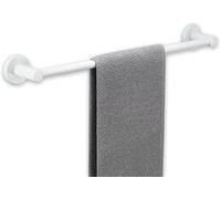 White Bathroom Towel Holder 30cm 40cm 50cm 60cm Wall Mounted Stainless Steel Towel Rack with Mounting Screw, Bath Towel Rod for Kitchen,50cm
