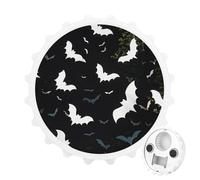 White Bats 2 in 1 Magnetic Bottle Opener and Fridge Magnets for Refrigerator, Kitchen, Bar, Beer Lover Gift, White Style
