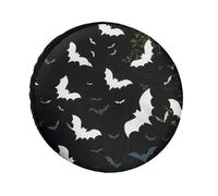 White Bats Universal Tire Cover Replacement Oxford Fabric Waterproof Wheel Protector for SUV Truck RV Camper Dust Snow Sun Protection 30 Inch