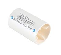 White Battery Conversion Cylinder Holder Sleeve LR6 AA to D LR20 Stove Water Heater Flashlight Size Converter Sleeve