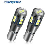 (White, BAY9S) 2pcs Ba9s Bax9s Bay9s Led Bulbs T4w H21w H6w Canbus Error Free 10smd 3030 Chips Car License Plate Light Auto Parking Lamp 12v