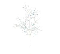 White Beaded Crystal Christmas Spray - 65 cm Decorative Stem for Christmas Tree & Wreath