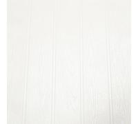 White Beaded Wood Wallpaper Paintable Panel Effect Textured Free Match Feature 10m Roll