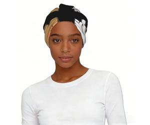 White bear brown bear Print Modern Head Wrap for Women Soft Elastic Turban Printed One Size Comfortable