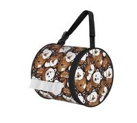 White bear brown bear Printed Portable Tissue Roll Case, Standard-Size Fit, Oxford Cloth for Wall Camping Backpack