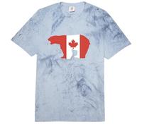 White Bear Canada Countries Canadian Flag Maple Leaf Comfort Colors Adult Heavyweight T-Shirt