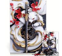 White Bear Samurai Polar Adult Jigsaw Puzzle1000 Pieces Analytical Skill Relaxed Leisure Tight Join Winter Gift (50x75cm)