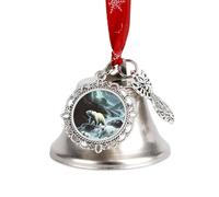 White Bears in The Wilder Christmas Tree Bells Decorations Xmas Ornaments Home Decor Wreath Windows Door