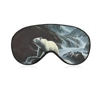 White Bears in The Wilder Comfortable Sleep Eye Mask Soft Covers for Sleeping with Adjustable Strap