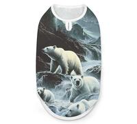 White Bears in The Wilder Dog And Cat Clothes Pet Summer Sleeveless T Shirt Basic Vest M