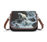 White Bears in The Wilder Small Cross Body Bag Women Handbag Purse Shoulder Bags with Removable Strap