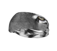 White Beautiful Tiger PrintHair Bands for Men Woman Headband Running Headband Sweat Wicking Gym