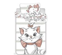 White Bedding Set - Marie - The Aristocats Duvet Cover 100 x 135 cm + Pillowcase 40 x 60 cm