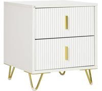 HOMCOM "- Versatile use; ","- Features 2 drawers;","- Surface is melamine coated, easy to clean;"