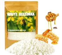 White Beeswax Pellets 500g, Beeswax for Candle Making, Pure and Natural Organic Beeswax, Beeswax for Skin, Body, Face Care DIY, Lip Balm, Lotions and Soap Making Supplie