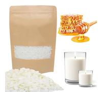 White Beeswax Pellets, Beeswax for Candle Making, Candle Wax for Making Candles, Long Burn Time, Harmless and Pure, 200g