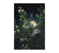 White Begonia Moon Puzzle 100 Pieces, Fun Challenging Puzzle Games, Difficult Jigsaw Puzzles for Adults 100 Pieces